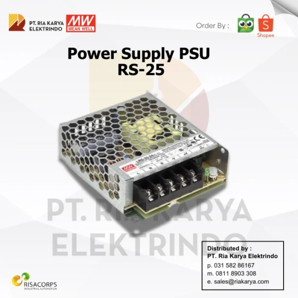 power supply mean well rs series