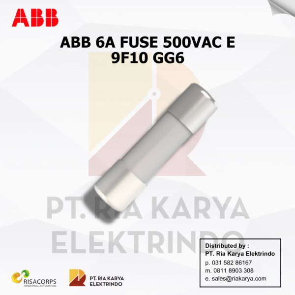 ABB 6A FUSE 500VAC (E 9F8 GG6)L
