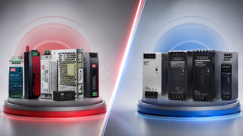 Perbedaan Power Supply Mean Well vs Power Supply Omron