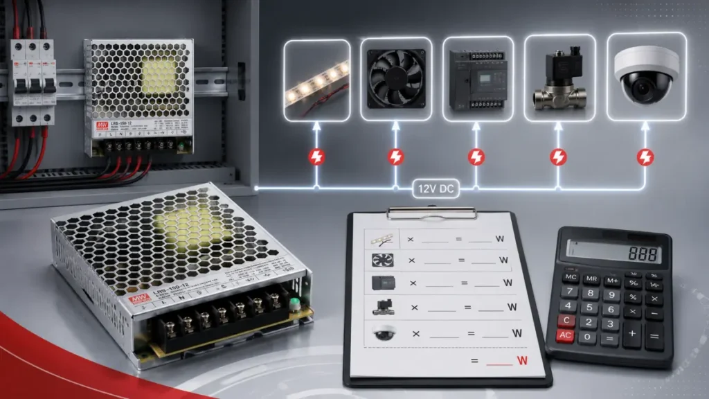 Power Supply 12V Panel Cara Hitung Kebutuhan daya