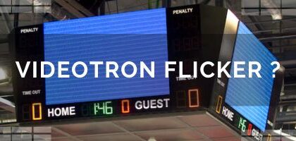 flicker pada videotron