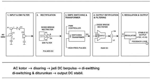 Apa Itu Power Supply? Pengertian, Fungsi dan Cara Kerjanya 2 cara kerja power supply