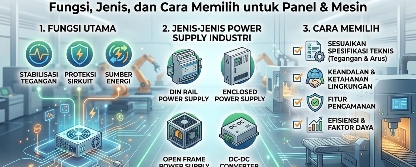 Power Supply Industri: Fungsi, Jenis, dan Cara Memilih untuk Panel & Mesin 1 apa itu power supply