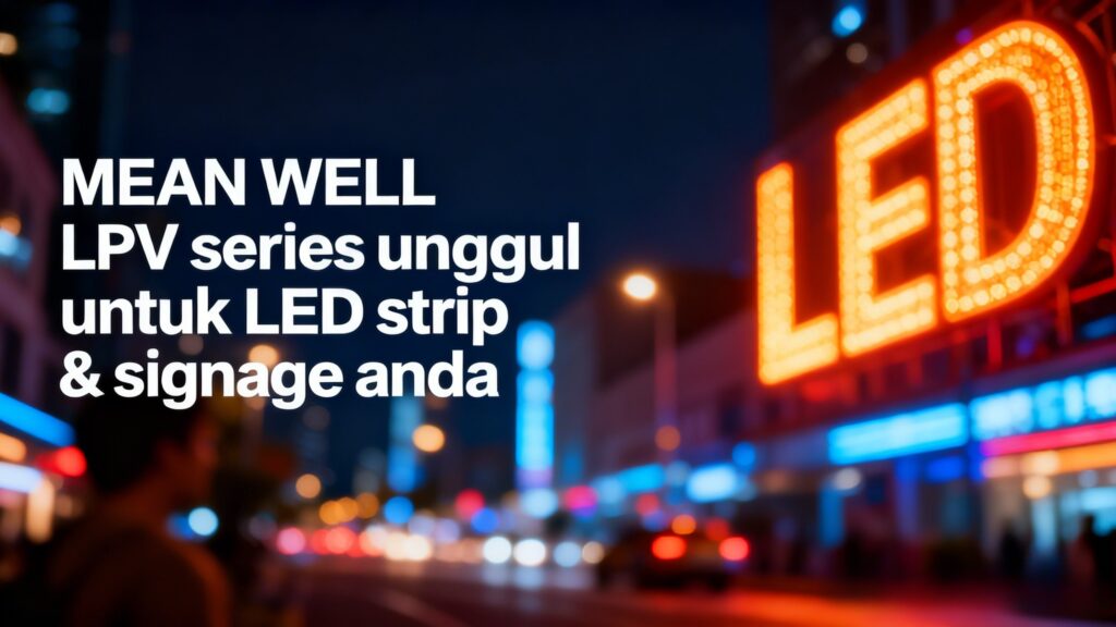 MEAN WELL LPV Series Jadi Pilihan Wajib untuk Instalasi LED Profesional 1 mean well lpv